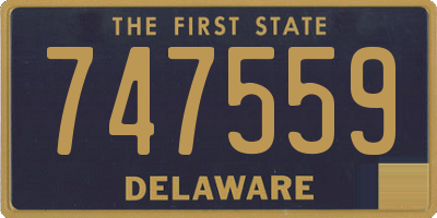 DE license plate 747559