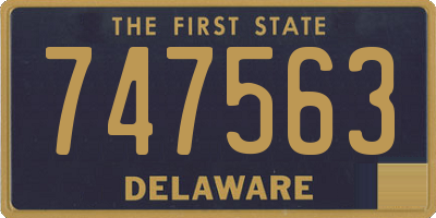 DE license plate 747563