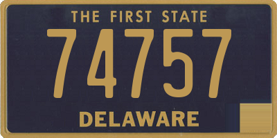 DE license plate 74757