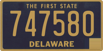 DE license plate 747580