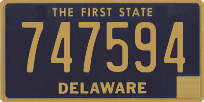 DE license plate 747594