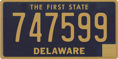 DE license plate 747599