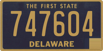 DE license plate 747604