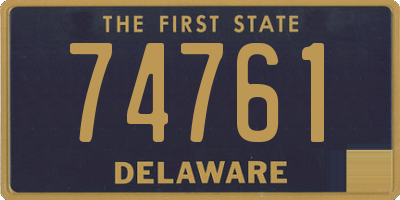 DE license plate 74761