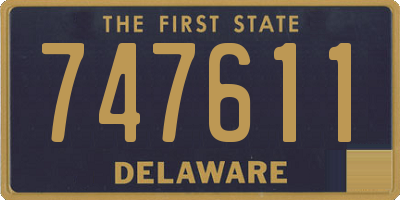 DE license plate 747611