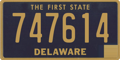 DE license plate 747614