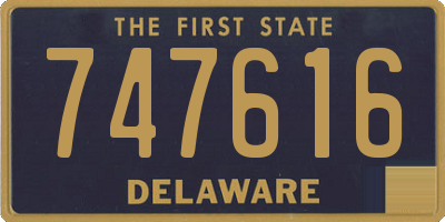 DE license plate 747616