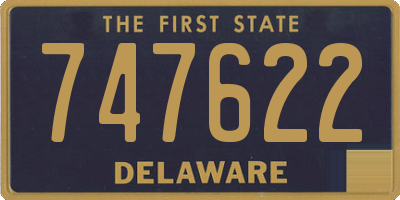 DE license plate 747622