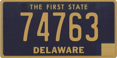DE license plate 74763