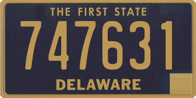 DE license plate 747631