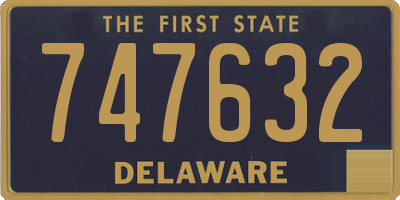 DE license plate 747632