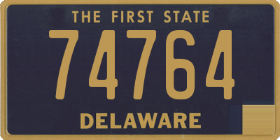 DE license plate 74764
