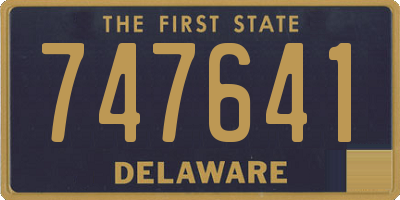 DE license plate 747641