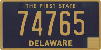 DE license plate 74765