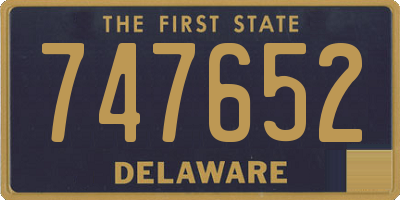 DE license plate 747652