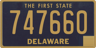DE license plate 747660