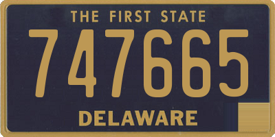 DE license plate 747665