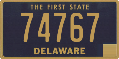 DE license plate 74767