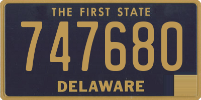 DE license plate 747680