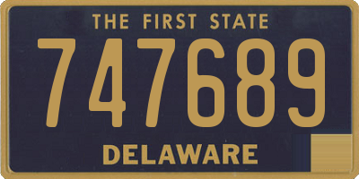 DE license plate 747689