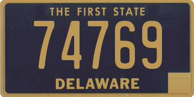 DE license plate 74769