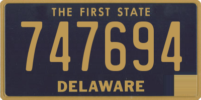 DE license plate 747694