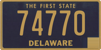 DE license plate 74770