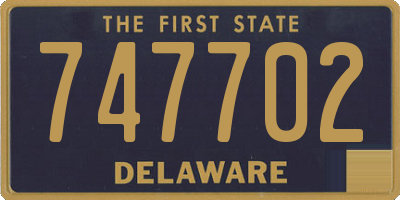 DE license plate 747702