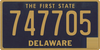 DE license plate 747705