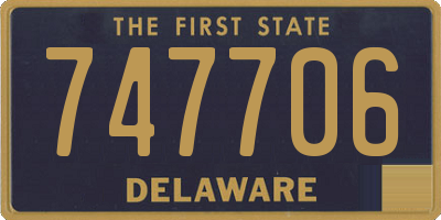 DE license plate 747706
