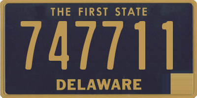 DE license plate 747711