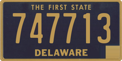 DE license plate 747713