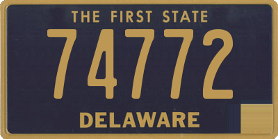 DE license plate 74772
