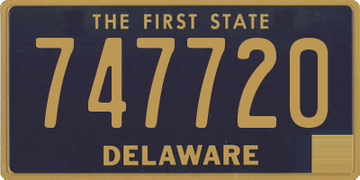 DE license plate 747720