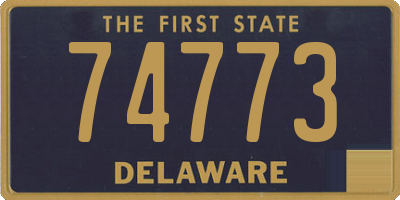 DE license plate 74773