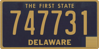 DE license plate 747731
