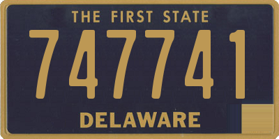 DE license plate 747741