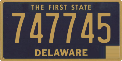 DE license plate 747745