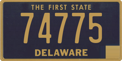 DE license plate 74775