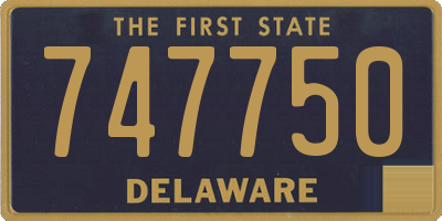 DE license plate 747750