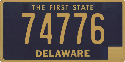 DE license plate 74776