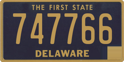 DE license plate 747766