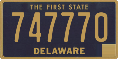 DE license plate 747770