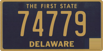 DE license plate 74779