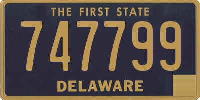 DE license plate 747799