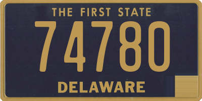 DE license plate 74780