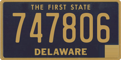 DE license plate 747806