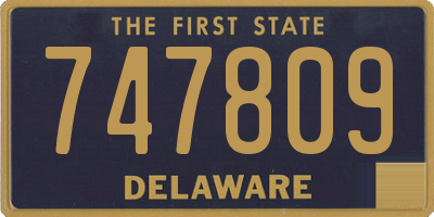 DE license plate 747809