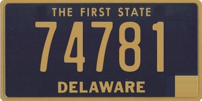 DE license plate 74781