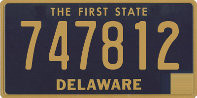 DE license plate 747812